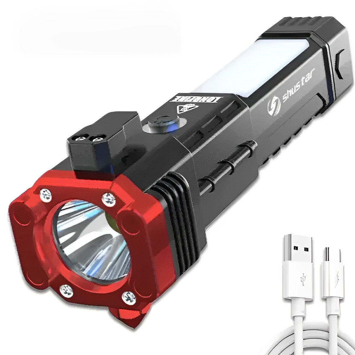 TitanLight Pro™ - Linterna Táctica 4 en 1 con Powerbank Integrado