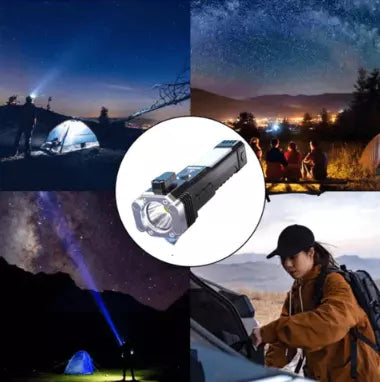 TitanLight Pro™ - Linterna Táctica 4 en 1 con Powerbank Integrado